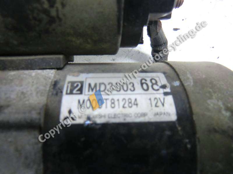 Mitsubishi Carisma DA0 1,8-90kW Bj.1999 Automatik Anlasser MD360368 Mitsubishi M000T81284